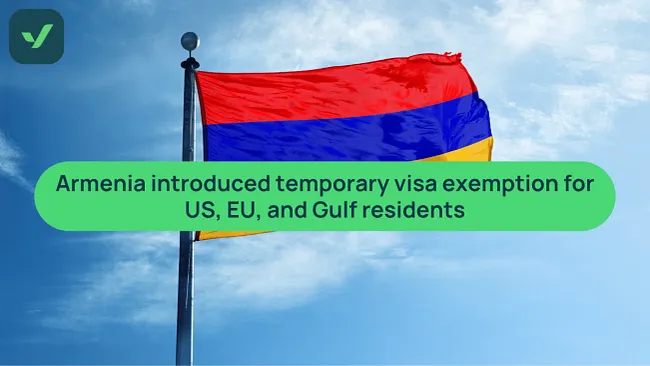 Armenia visa exemption for US, EU, Gulf residents | iVisa cover image