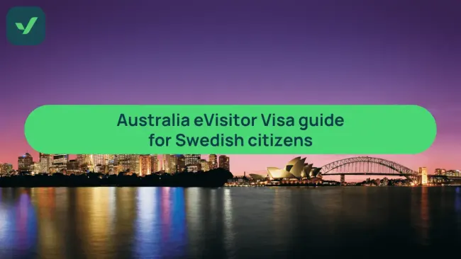 Australia eVisitor Visa guide for citizens from Sweden cover image