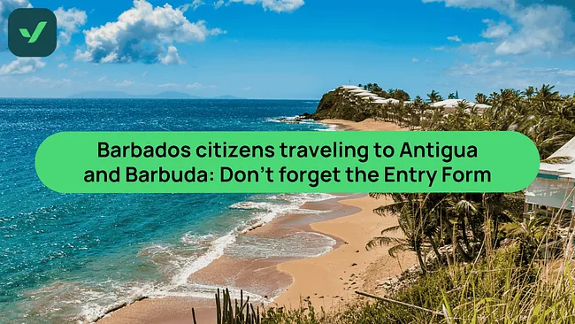 Barbados citizens traveling to Antigua and Barbuda: Don’t forget the Entry Form cover image