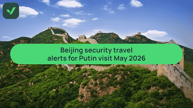 Beijing security travel alerts for Putin visit May 2026 cover image