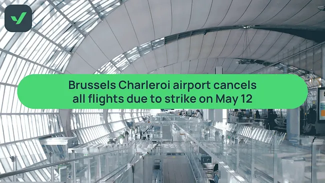 Brussels Charleroi airport cancels all flights due to strike cover image