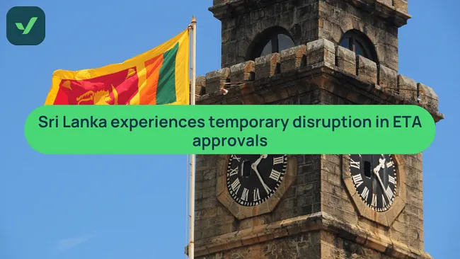 Sri Lanka ETA approval notices temporarily disrupted | iVisa cover image