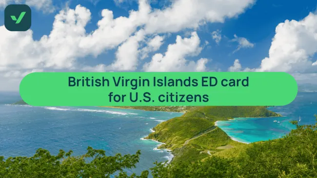 British Virgin Islands ED card for U.S. citizens | iVisa Guide cover image