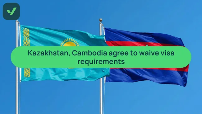 Kazakhstan and Cambodia sign visa waiver agreement cover image