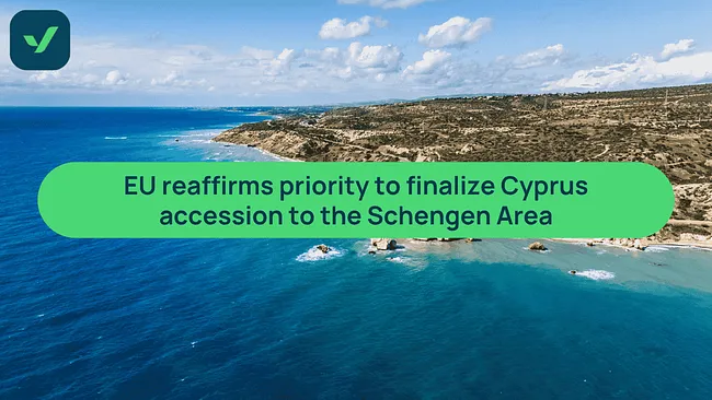 EU reaffirms priority for Cyprus accession to Schengen Area cover image