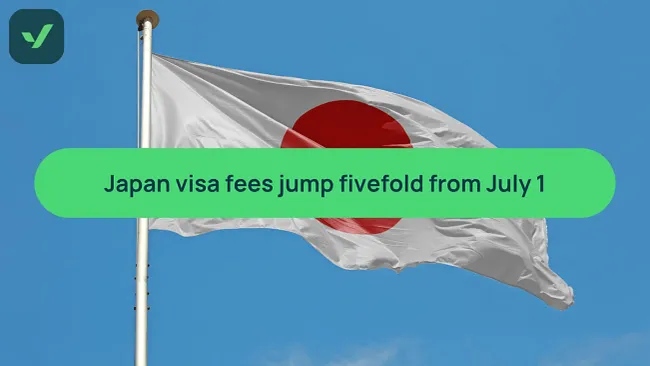 Japan to raise visa fees fivefold from July 1, 2026 cover image