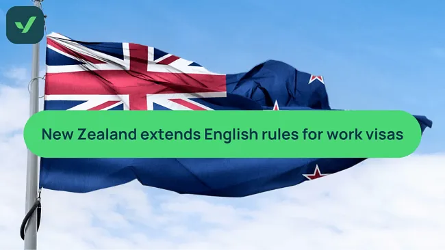 New Zealand tightens English rules for work visas cover image