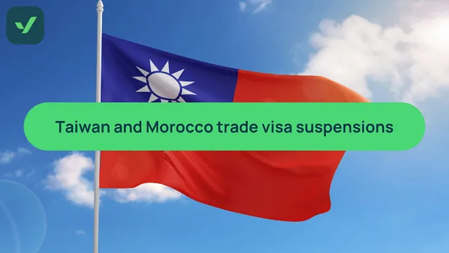 Taiwan halts Moroccan visa applications in reciprocal move cover image