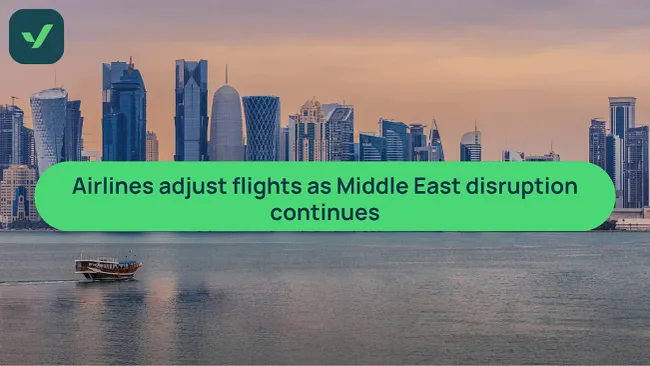 Airlines cancel flights amid ongoing Middle East conflict cover image