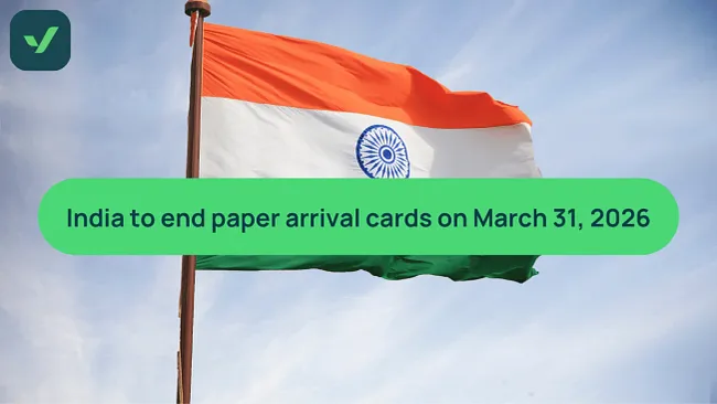 India ends paper arrival cards on March 31, 2026 | iVisa cover image