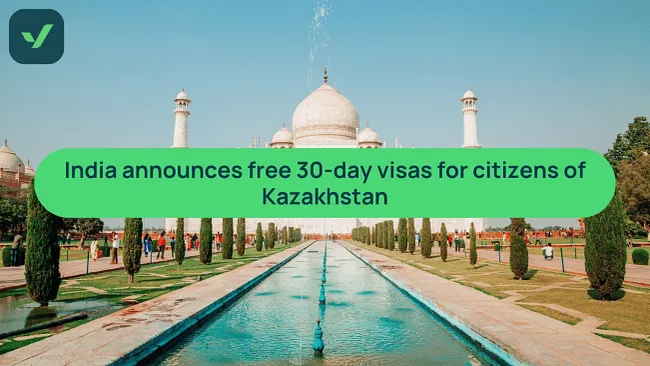 India announces free 30-day visas for Kazakhs | iVisa cover image