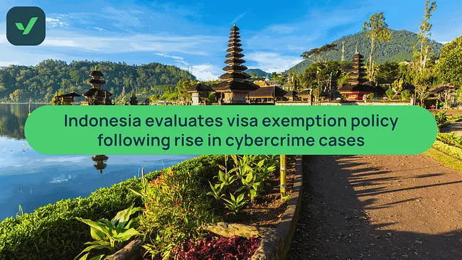 Indonesia reviews visa-free entry after cybercrime arrests cover image