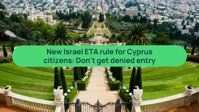 New Israel ETA rule for Cyprus citizens: Don't get denied entry cover image