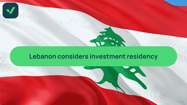 Lebanon considers $1 million investment residency proposal cover image