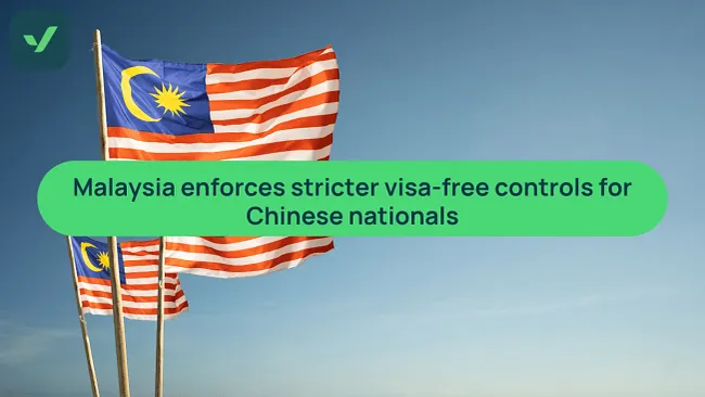 Malaysia tightens visa-free stay rules for Chinese | iVisa cover image
