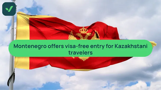 Montenegro introduces visa-free travel for Kazakhstanis cover image