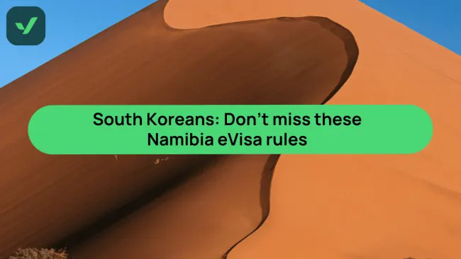 South Koreans: Don’t risk getting denied a Namibia eVisa cover image