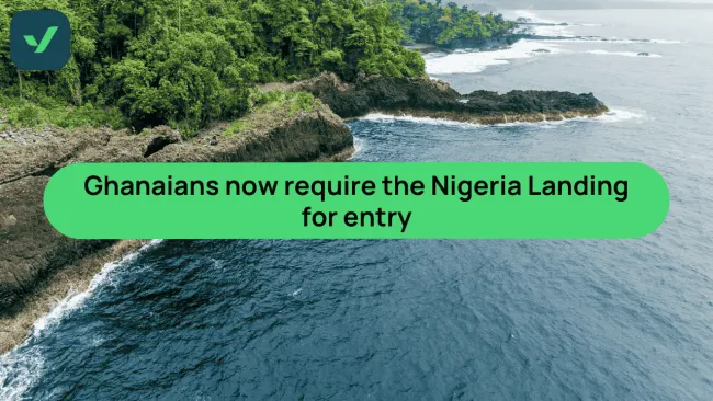 Nigeria Landing Card now required for Ghanaians in 2025 | iVisa cover image