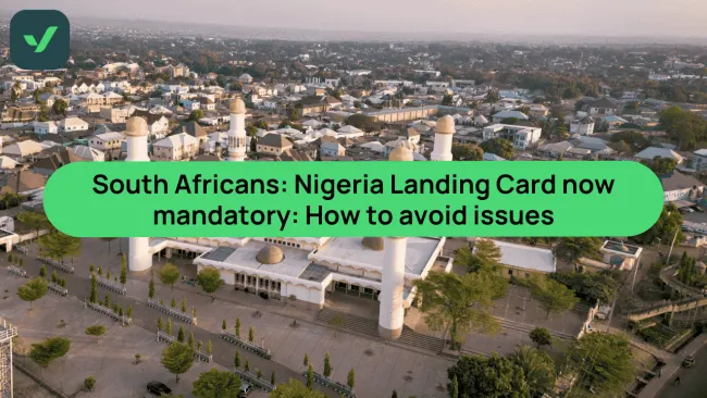 Nigeria Landing Card for South Africans: Avoid issues | iVisa cover image