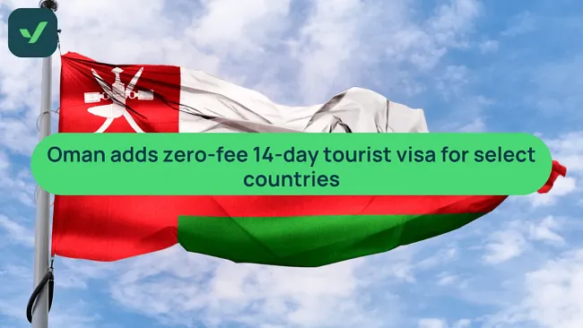Oman adds zero-fee 14-day tourist visa for select countries cover image