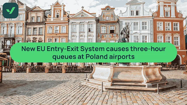 Poland airport queues reach 3 hours due to EES rules | iVisa cover image