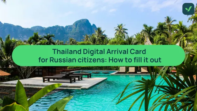 Complete Thailand Digital Arrival Card fast for Russian citizens cover image