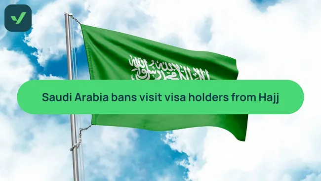 Saudi Arabia bars visit visa holders from Hajj cover image