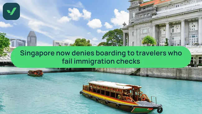 Singapore can now deny boarding before departure | iVisa cover image