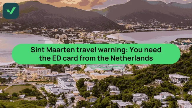 Travel warning: Dutch citizens can be denied entry to Sint Maarten without the ED Card cover image