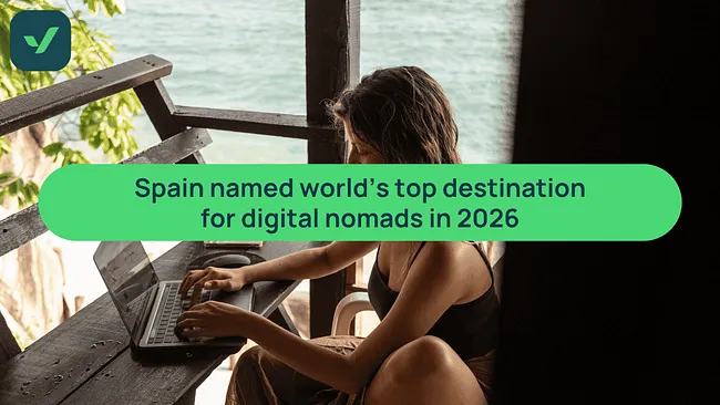 Spain ranked #1 digital nomad destination in 2026 | iVisa cover image