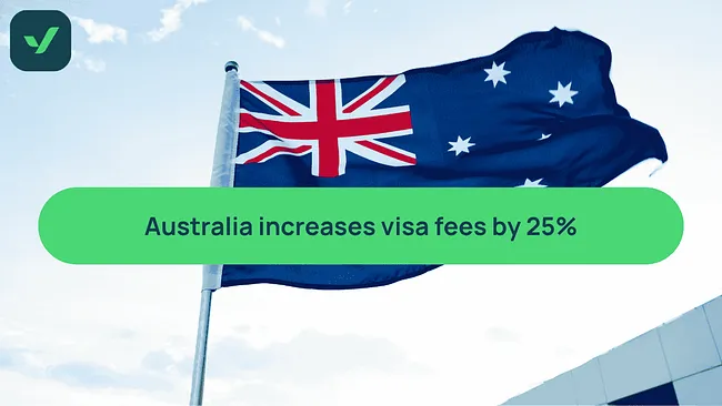 Australia increases visa cost by 25% from July 2026 cover image