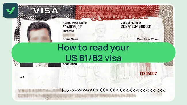 US B1 B2 visa sample picture and how to read it cover image