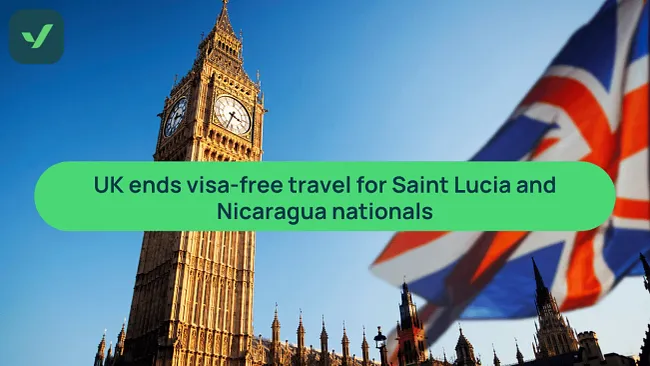 UK ends visa-free travel for Saint Lucia, Nicaragua | iVisa cover image
