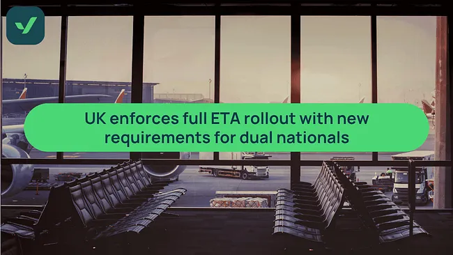 UK ETA rollout 2026: New rules for dual nationals cover image
