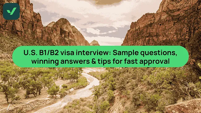 U.S. visa interview 2025: Questions and answers cover image