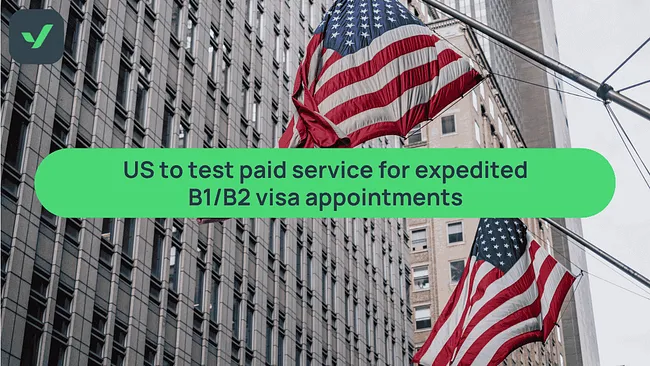 US tests paid $750 expedited B1/B2 visa appointments cover image